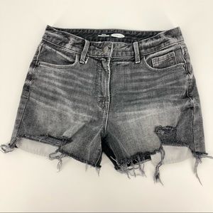 NWOT Old Navy Gray Distressed Jean Shorts Size 4
